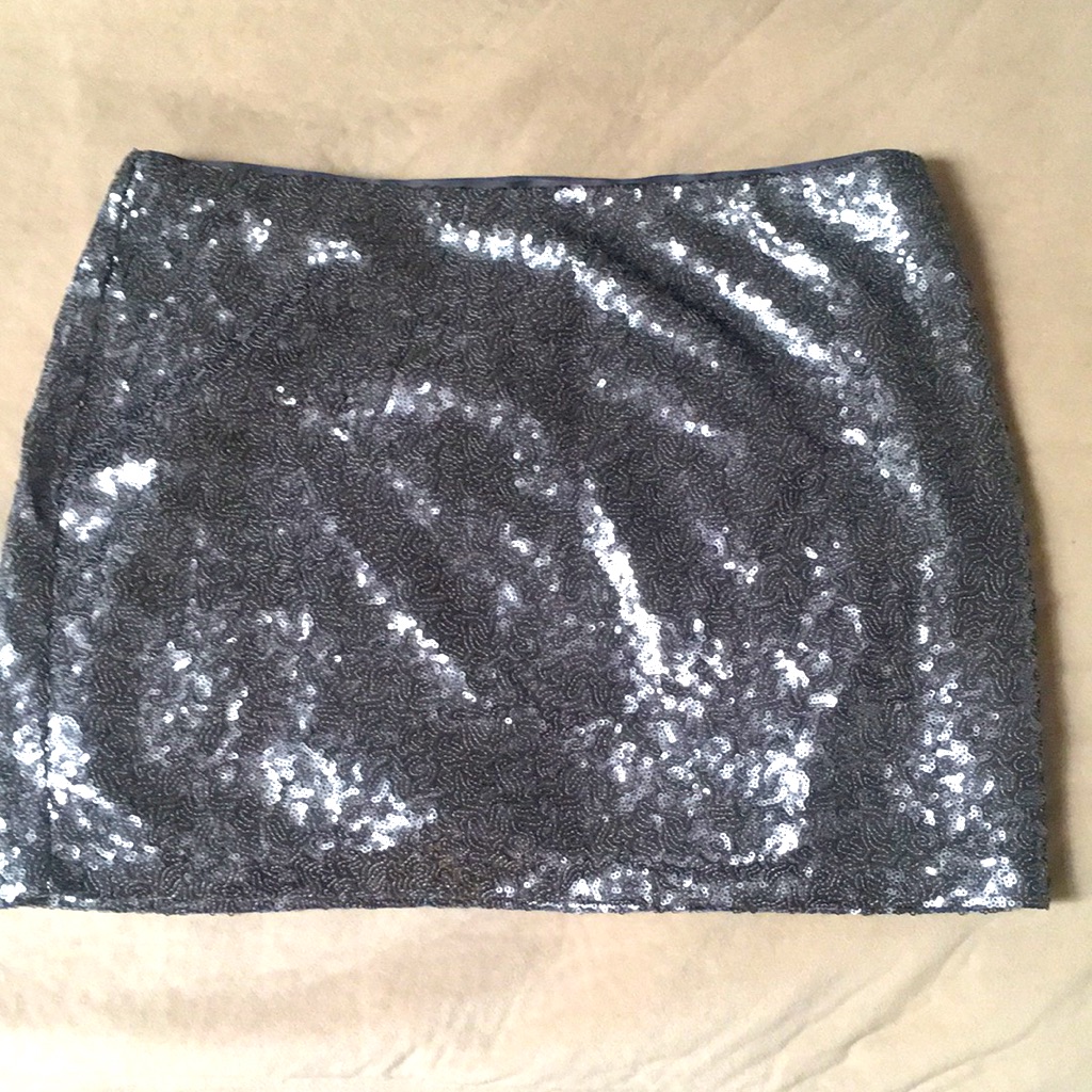 Sequined Silver Mini